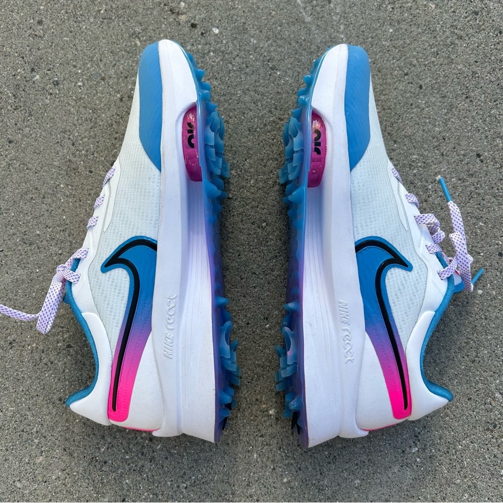 Nike Air Zoom Infinity Tour NEXT% Golf Sneaker White Aurora Blue‎ - Picture 3 of 6